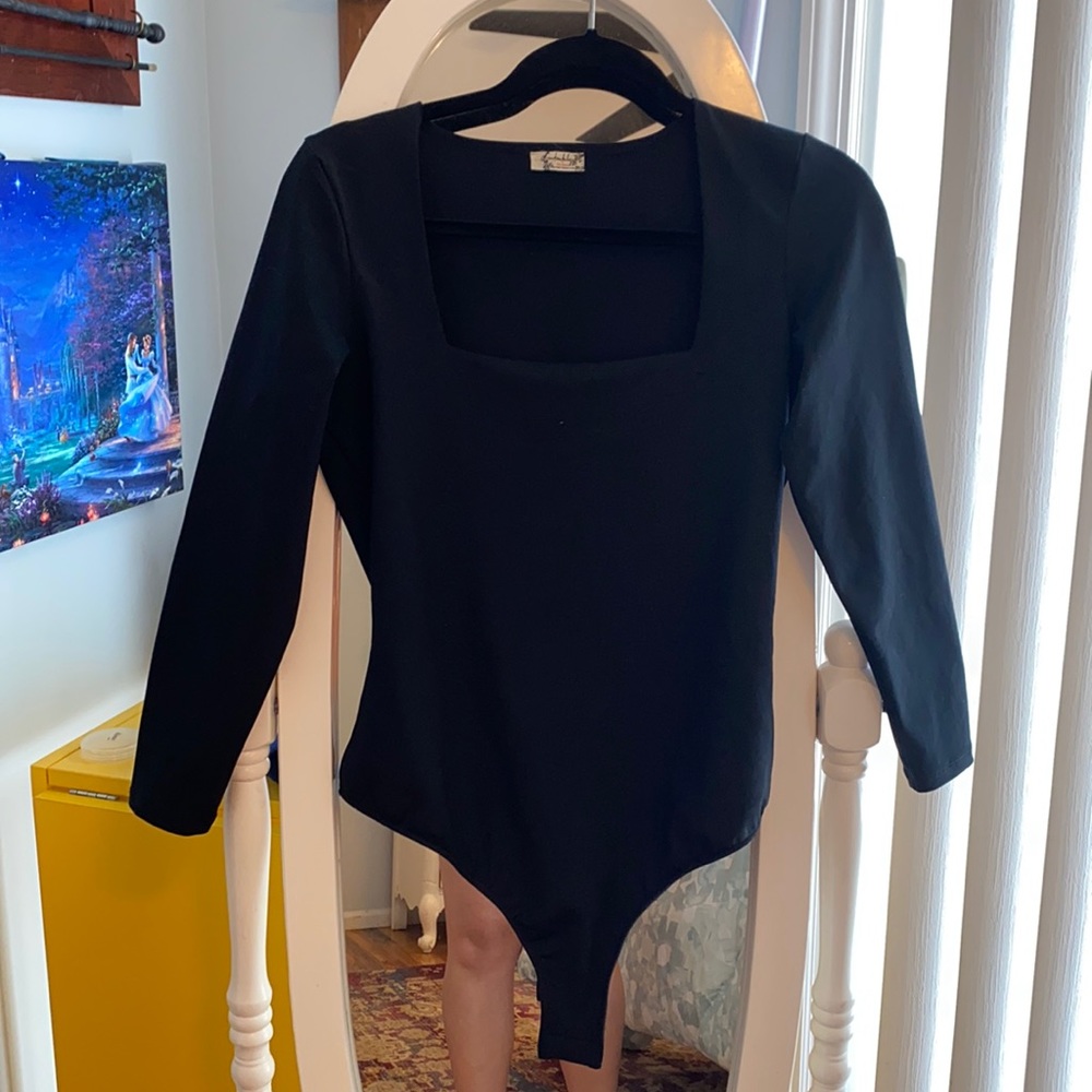 Free people black bodysuit